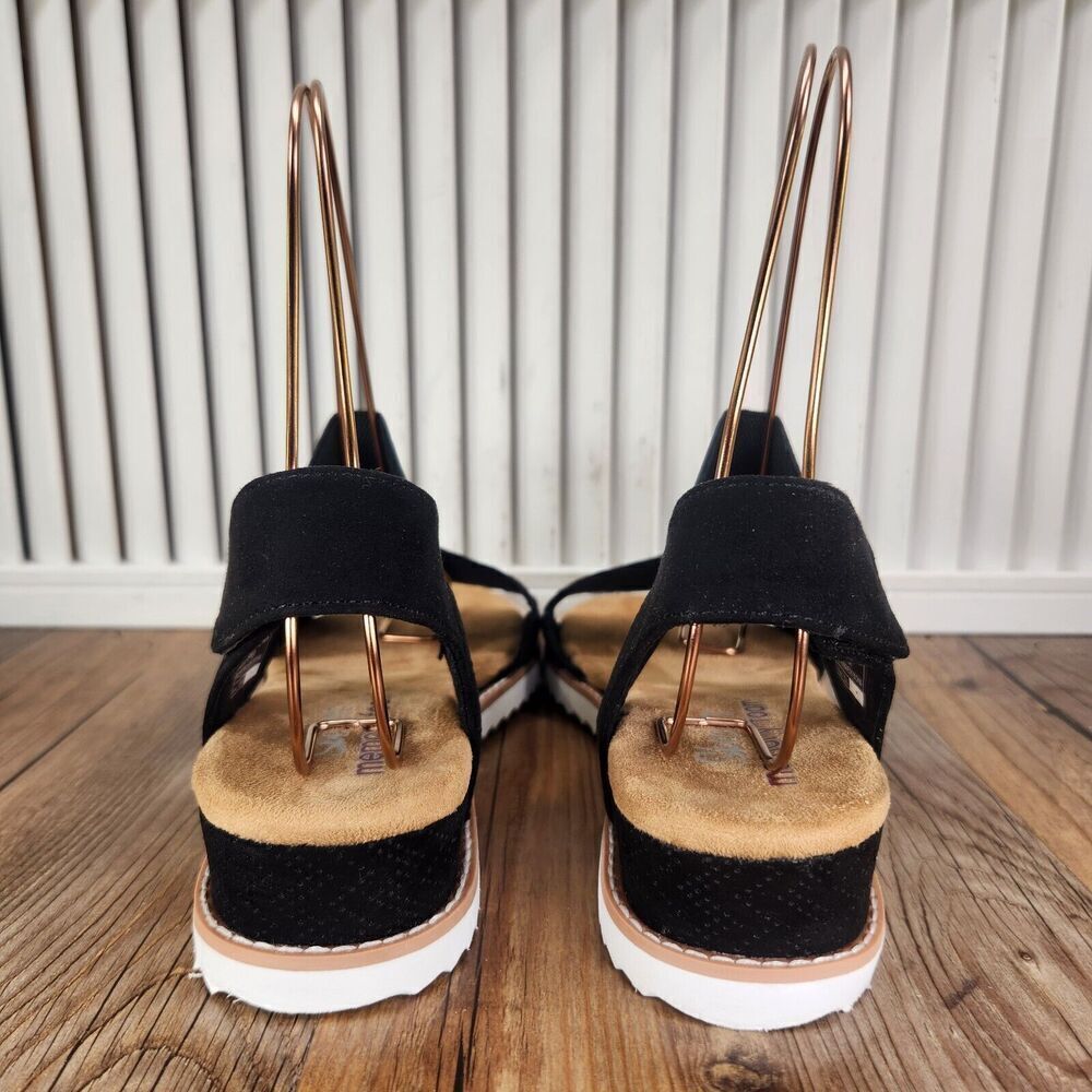 Skechers Cali Desert Kiss 56195S Womens Sz 8 Black Memory Foam Slingback Sandals - Picture 4 of 10